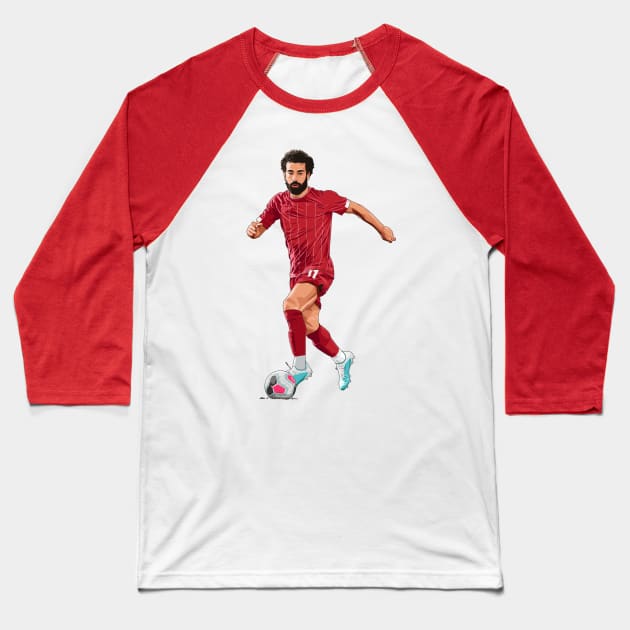 Mohamed Salah Baseball T-Shirt by Ades_194